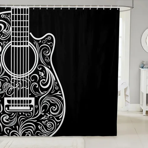 Vista 57 de Feelyou Cortina de ducha con diseño de gato para decoración de baño, bonita cortina de baño para puestos de bañeras, accesorios de baño divertidos