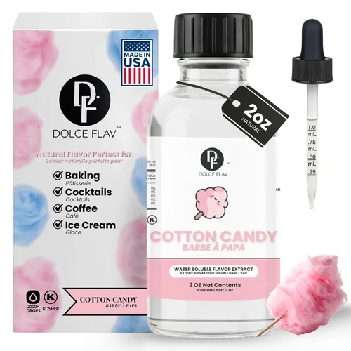 Vista 21 de Dolce Flav Extracto de mantequilla – 2 onzas soluble en agua, Kosher, sin azúcar, sabor concentrado de mantequilla de imitación para hornear