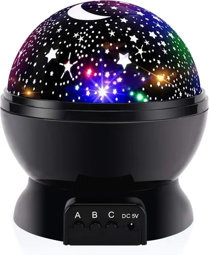 Vista 7 de Luz nocturna para niños, juguetes para niños y niñas de 3, 4, 5, 6, 7, 8 años, proyector de estrellas con rotación de 360 grados, 4 bombillas LED