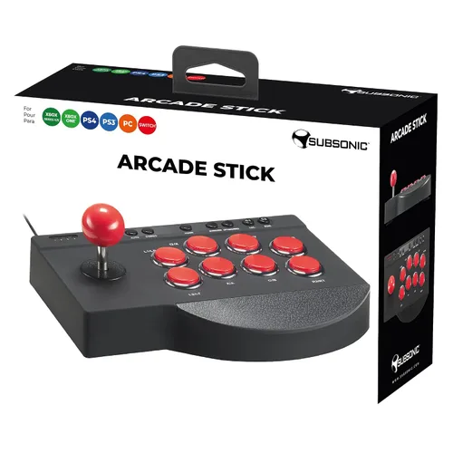 Vista 4 de SUBSONIC - Arcade stick compatible with PS4, Xbox Serie X/S, Xbox One, PC, PS3