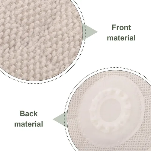 Vista 3 de 2pcs Reusable Steam Mop Pad Replacement Washable High Absorbency Cotton Cloth Cleaning Pads for Floor Steam Cleaner Compatible Models S7001 S8201