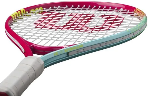 Vista 5 de Wilson Intrigue Junior 21 Girls Tennis Racket Red/Yellow Strung 205g L