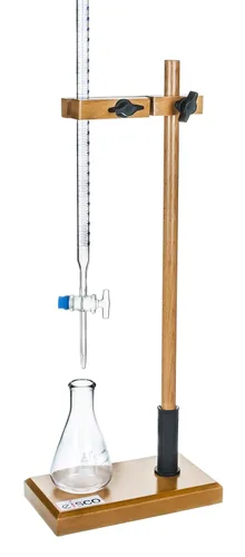 Vista 2 de EISCO Soporte de bureta - Individual, hecho de madera dura sazonada