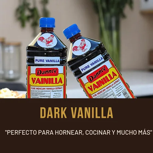 Vista 4 de Danncy Vainilla - Vainilla oscura pura - 33oz - Paquete de 2