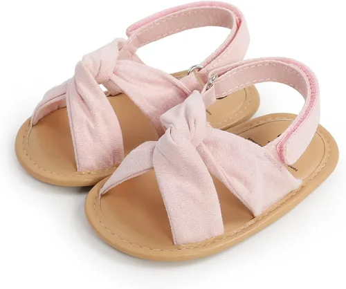 Vista 30 de Sandalias de verano para bebés, niñas y niños, unisex, antideslizantes, suela suave, transpirable, para primeros pasos, zapatos de playa al aire