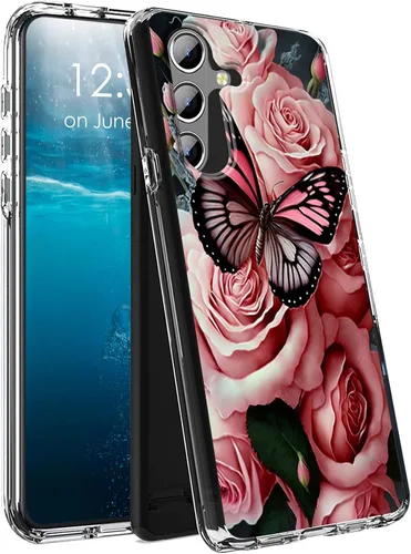 Vista 37 de Funda para Samsung Galaxy S23 Ultra Galaxy S23 Ultra Clear Case Dual Layer Transparente Soft TPU Hard PC Funda a prueba de golpes