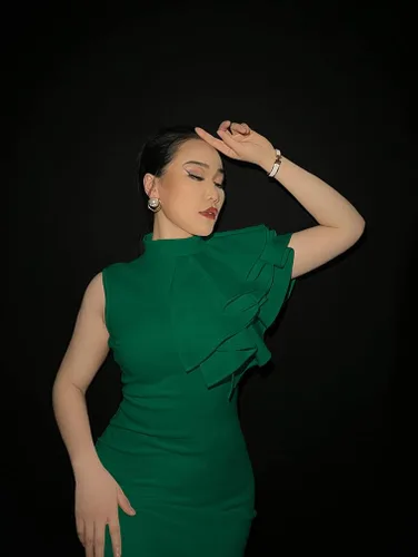 Vista 6 de XXTAXN - Vestido de cóctel entallado, formal, sin mangas y con volados para mujer, vestido de tubo por debajo de la rodilla