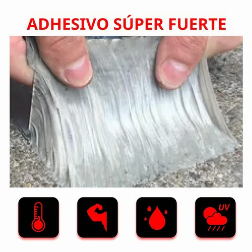 Vista 4 de TAPEBEAR Cinta de Butilo Impermeable Cinta de Sellado 2 pulgadas x 16 pies, Cinta de Papel de Aluminio Mejorada Resistente para Reparación de RV