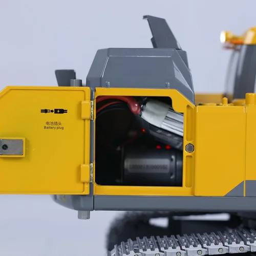 Vista 6 de 1:14 Doble E RC Excavadora Modelo para E010 EC160E Aleación Completa Metal RC Ingeniería Digger Vehículo Motor ESC Servo Luz