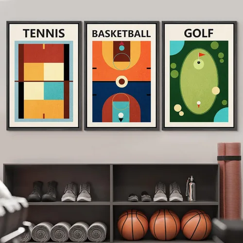 Vista 64 de wall26 Lienzo enmarcado para pared, juego de arte de primer plano, detalles de costuras de béisbol, atletas deportivos, fotografía, moderno