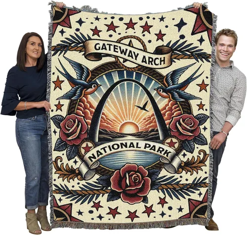Vista 29 de Pure Country Weavers Manta del Parque Nacional Acadia, manta de tapiz de algodón para regalo, fabricada en los Estados Unidos, 72 x 54 pulgadas