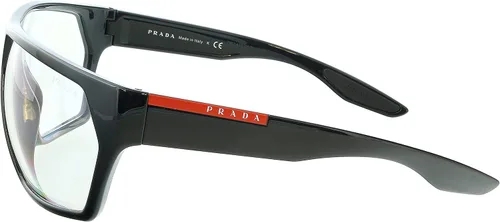 Vista 3 de Prada Linea Rossa PS 08US - Gafas de sol para hombre, color negrotransparente, talla 67, Negro