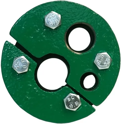 Vista 2 de Merrill MFG - Junta de pozo de hierro fundido de 4 pulgadas, tapa, placa superior dividida, caída simple de 1 pulgada