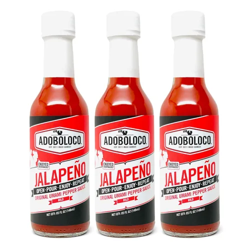 Vista 12 de Adoboloco ¡Salsa picante FIYA! FIYA! (paquete de 3) Salsa de 5 oz Mezcla de salsa de chile ardiente extremadamente picante súper sabrosa