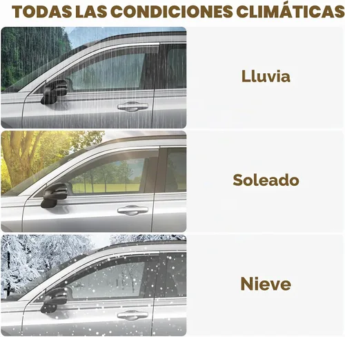 Vista 7 de Deflectores de ventana adheribles a prueba de roturas para Chevrolet (Chevy) Equinox 2018-2024, protectores contra lluvia, viseras de ventana