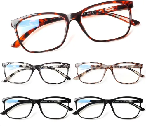 Vista 12 de SIGVAN Lentes de lectura para mujer, con bloqueo de luz azul, bisagra de resorte, diseño de moda, lentes con estampado para mujer