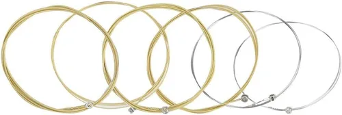 Vista 9 de Cuerda de guitarra de metal de 6 piezas para guitarras clásicas folclóricas instrumento musical pieza de accesorio