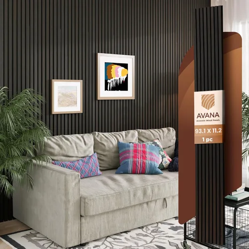 Vista 53 de Paquete de Muestras de Color de Paneles de Pared Acústicos Avana - Paneles de Madera Premium para Decoración de Paredes - Insonorización