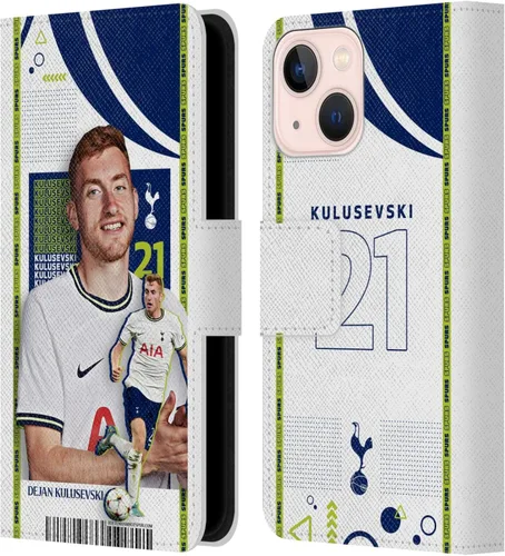 Vista 81 de Head Case Designs Officially Licensed Tottenham Hotspur F.C. Cristian Romero 2022/23 First Team Leather Wallet Case Compatible with Apple iPhone 11