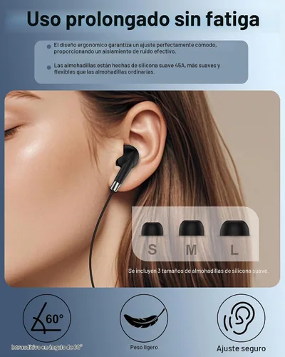 Vista 5 de Auriculares Lightning para iPhone, auriculares intraurales con cable Apple