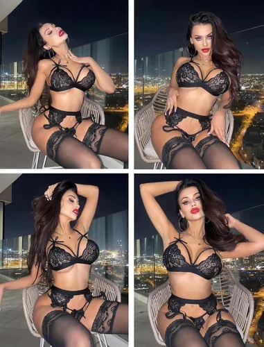 Vista 3 de Avidlove - Conjunto de lencería tipo babydoll para mujer, con tirantes de encaje y liguero
