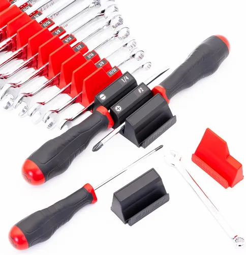 Vista 10 de Ernst Manufacturing Wrench Pro - Organizador modular de llaves inglesas para 40 llaves inglesas (Hi-Viz) - Fabricado en los Estados Unidos