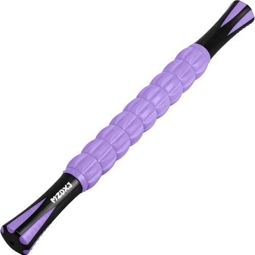 Vista 19 de Rodillo de masaje muscular - Pistola de fascia de tejido profundo para alivio del dolor miofascial, drenaje linfático y escultura corporal