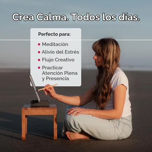 Vista 2 de Buddha Board – La tabla original de pintura con agua para la atención plena y la creatividad – Regalo único para artistas, adultos y niños