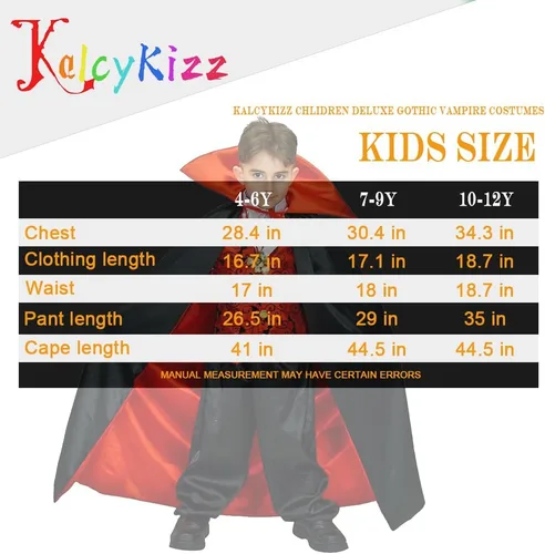 Vista 4 de Chlidren Deluxe Gothic Vampire Costumes