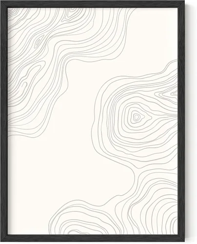 Vista 33 de HAUS AND HUES Impresiones artísticas abstractas en blanco y negro para decoración de pared moderna de mediados de siglo, arte abstracto en blanco