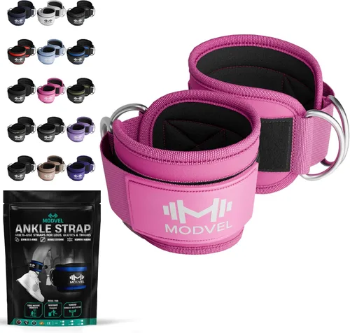 Vista 29 de Modvel Gym Ankle Strap for Cable Machines – Glute & Leg Kickback Ankle Straps for Gym Workouts – Adjustable, Padded Support for Strength Training