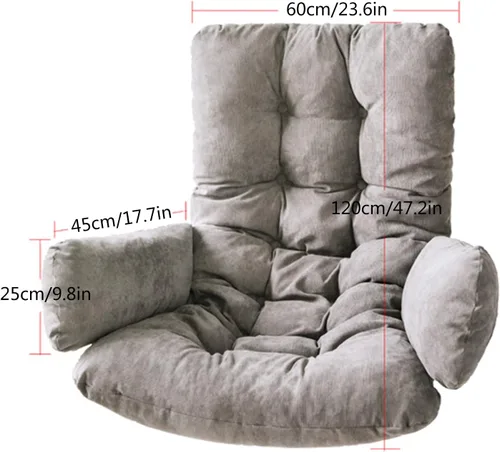 Vista 7 de Cojín colgante para silla de huevo, desmontable y lavable, cojín de repuesto para silla de columpio, cesta colgante gruesa y suave, cojín de asiento