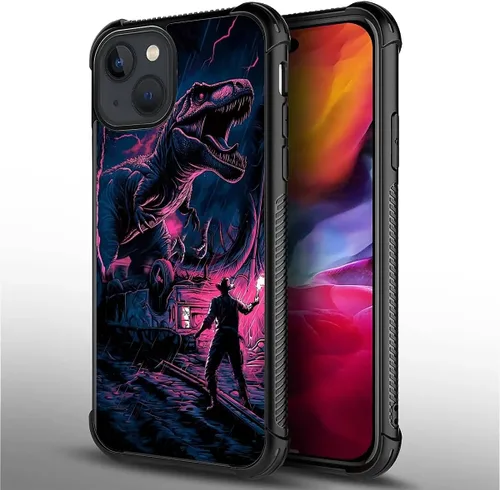 Vista 678 de Funda compatible con iPhone 15, diseño de elefantes africanos, diseño increíble a prueba de golpes, antiarañazos, carcasa trasera de policarbonato