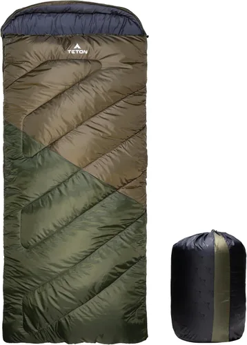 Vista 22 de Teton Celsius XXL Sleeping Bag, Cold Weather Sleeping Bags for Adults and Kids, Camping Made Easy and Warm. Compression Sack Included