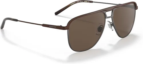 Vista 6 de ARNETTE Unisex Sunglasses Gunmetal Brushed Frame, Polarized Grey Lenses, 57MM