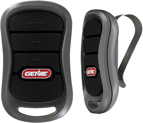 Vista 2 de Genie Mando a distancia para puerta de garaje con 3 botones (paquete de 2) – Cada mando a distancia controla hasta 3 abridores de puerta de garaje