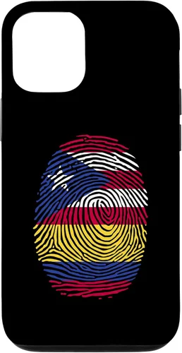 Vista 26 de Funda para iPhone 16 Boricua y Colombia con huellas dactilares puertorriqueñas