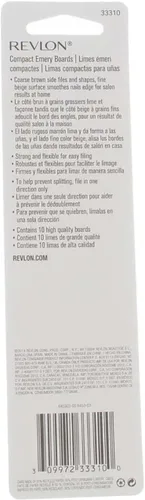 Vista 2 de Revlon Emory Board Compacto 10 unidades (33310) - Paquete de 3
