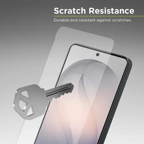 Vista 3 de PureGear Protector de pantalla de vidrio templado HD de máxima claridad para Samsung Galaxy S26+ (2026), compatible con sensor de huellas