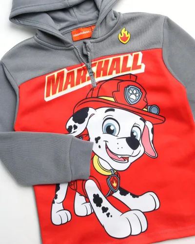 Vista 4 de Nickelodeon Sudadera de Paw Patrol para niños - Sudadera con capucha de forro polar con cremallera de 14 Chase, Marshall (2T-7)