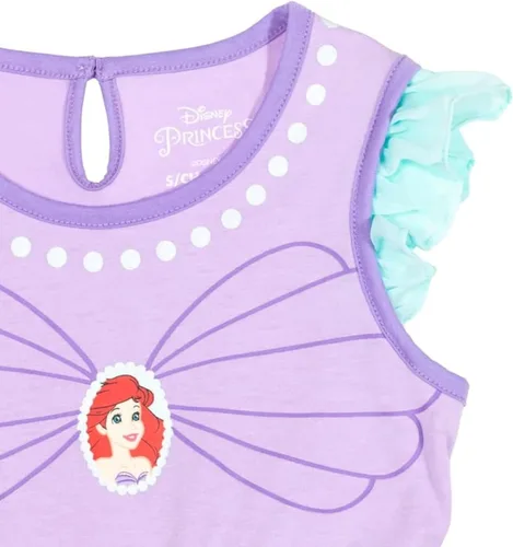 Vista 6 de Disney Princess Moana Frozen Ariel Cenicienta Tiana - Mameluco y falda para niñas pequeñas a niños grandes