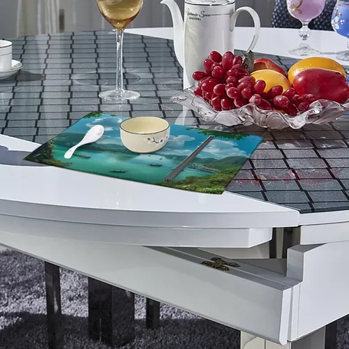 Vista 4 de Bo Hon Lsland -Vietnam Placemats Set of 6 Resistant Table Mats Washable Place Mats for Dinner Party Table Decoration