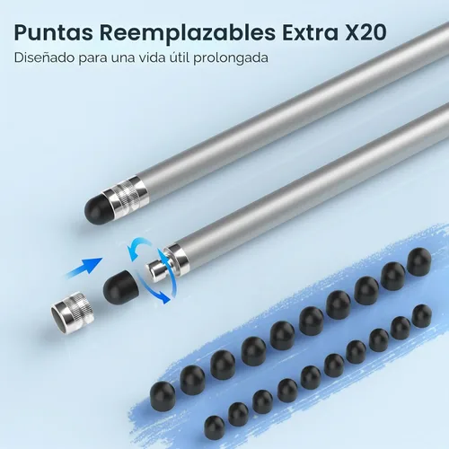 Vista 7 de Stylus 10 unidades, lápiz óptico para pantalla táctil, Android, iPad Blanco/Plata/Oro/Rosa/Rojo/Verde/Azul/Negro