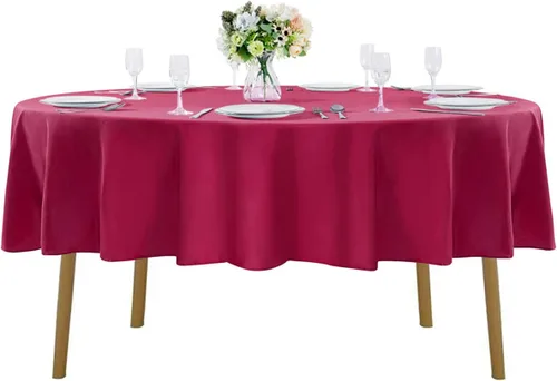 Vista 39 de Mantel rectangular de tela de poliéster lavable de 60 x 120 pulgadas, para decoración de bodas, fiestas, comedores, banquetes