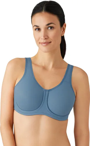 Vista 11 de Wacoal Sujetador deportivo Simone Sport sin forro de cobertura completa con aros para mujer, 855170 Arena