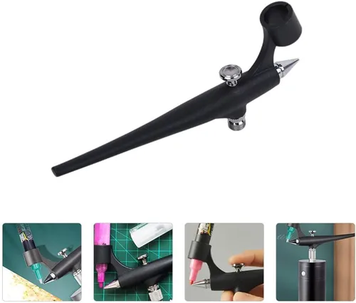 Vista 8 de Wakauto Color Aerógrafo Modelo Pintura Aerógrafo Herramienta de alimentación por gravedad Pulverizador de cepillo de aire Máquina de maquillaje
