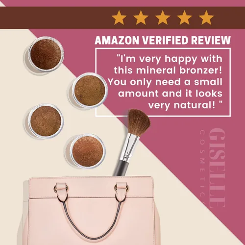 Vista 4 de Private Dancer Bronzer Powder - Maquillaje facial y polvo facial de tamaño de viaje - mate, horneado, orgánico, natural, mineral, polvo suelto