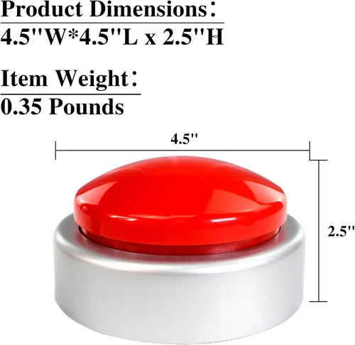 Vista 2 de Reloj parlante, reloj despertador parlante extragrande para ciegos, reloj ciego, hora de anuncio, fecha y semana del día, perfecto para personas Rojo
