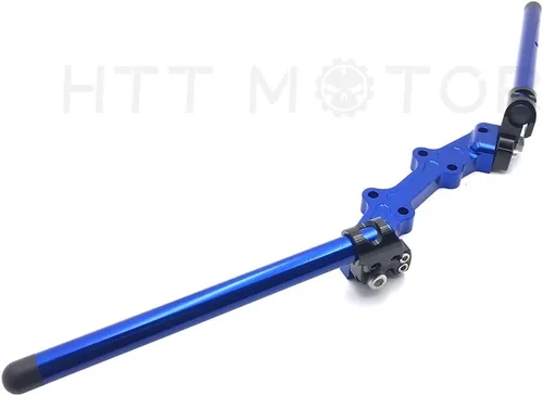 Vista 2 de HB-YMT07-A- Nuevo juego de manillar de placa adaptadora de clip compatible con MT-07 FZ-07 2014-2017 azul