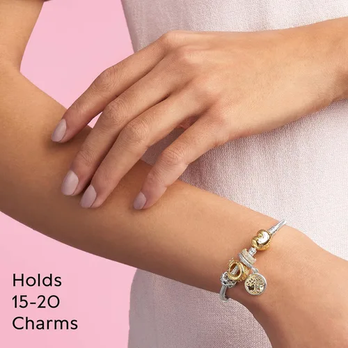 Vista 6 de PANDORA Jewelry Moments Heart Clasp Snake Chain Charm Bracelet